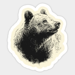 Brown bear Sticker